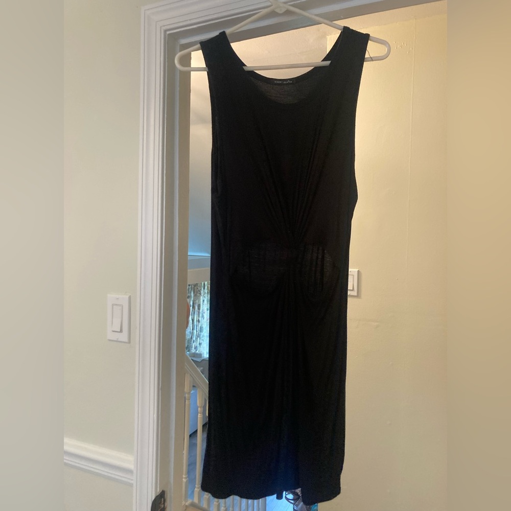 Black cut out mini dress